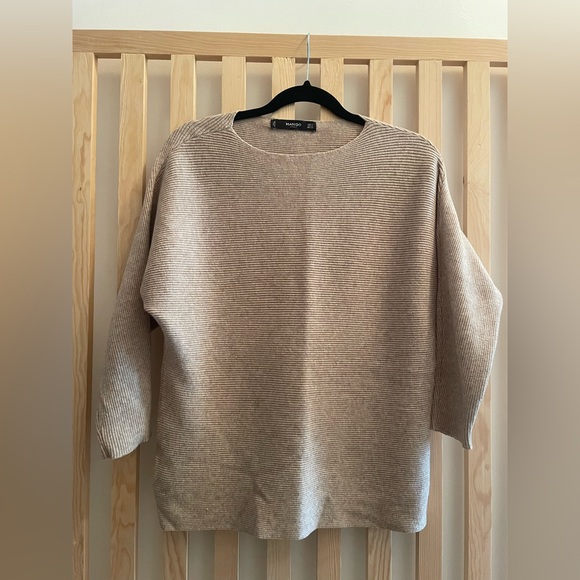 Mango Sweaters - Mango Women's Light Brown Crew Neck Sweater